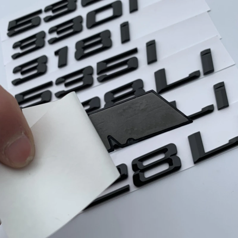 Глянцевые черные буквы и цифровые эмблемы для багажника BMW 0 8 литров 128i 220i 228i 318i