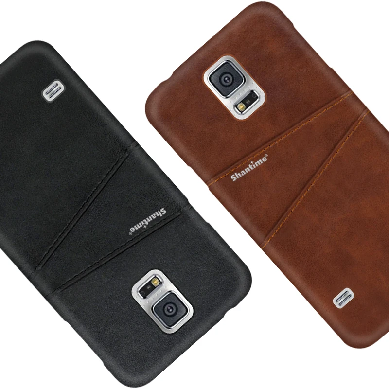 Из искусственной кожи чехол для Samsung Galaxy S5 Чехол телефона Mini активная карточка и