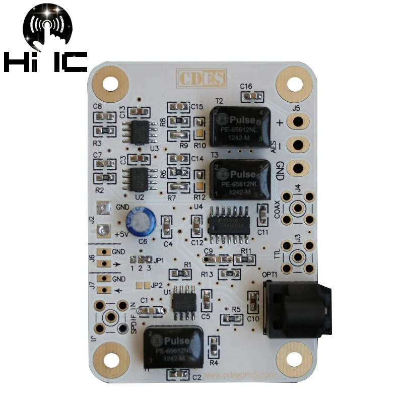 Цифровой выход сигнала оптический CD буфер Выходная плата SPDIF коаксиальный AES
