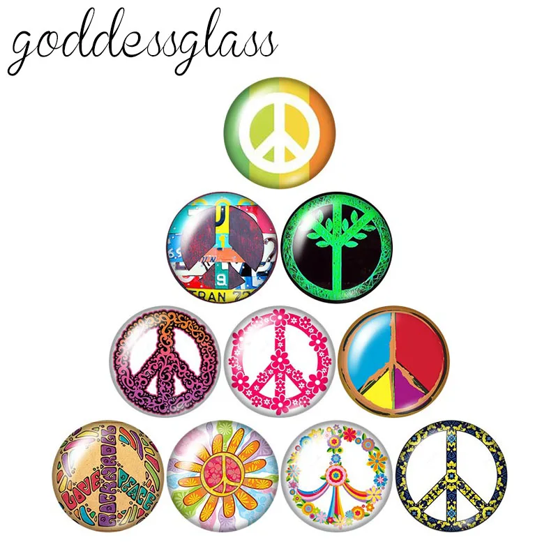 Надпись мира 10 шт. разнообразные круглые стеклянные кабошоны 12 мм/18 мм/20 мм/25 мм