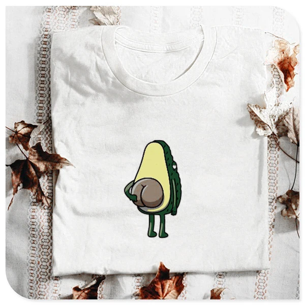 Авокадо Забавный Графический Женский модный простой уличный слоган гранж