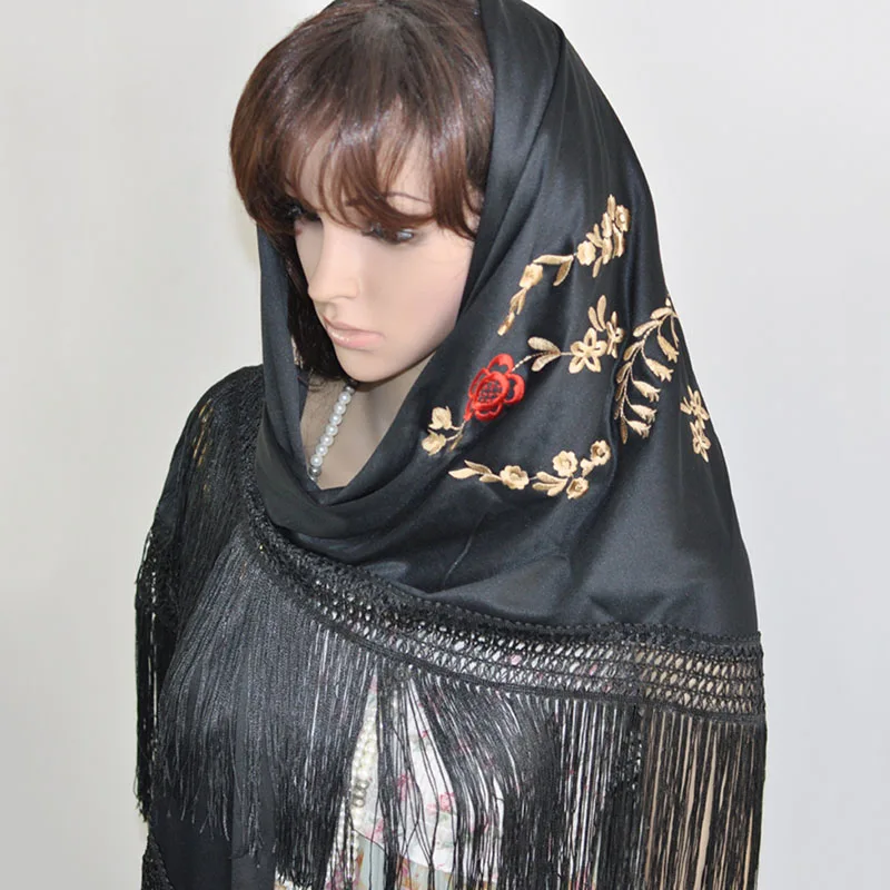 YOULINE вышивка вышитые тюрбан длинной бахромой Треугольники Полотенца платье