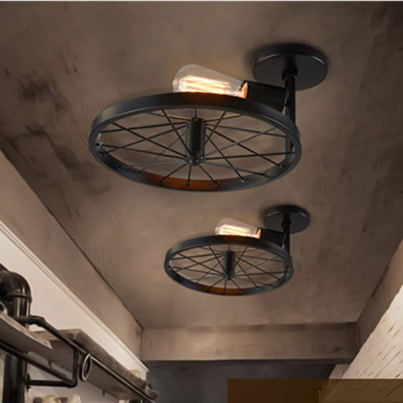 Ретро Лофт креативная индустрия Стиль Ресторан Бар кулак настенный светильник 220