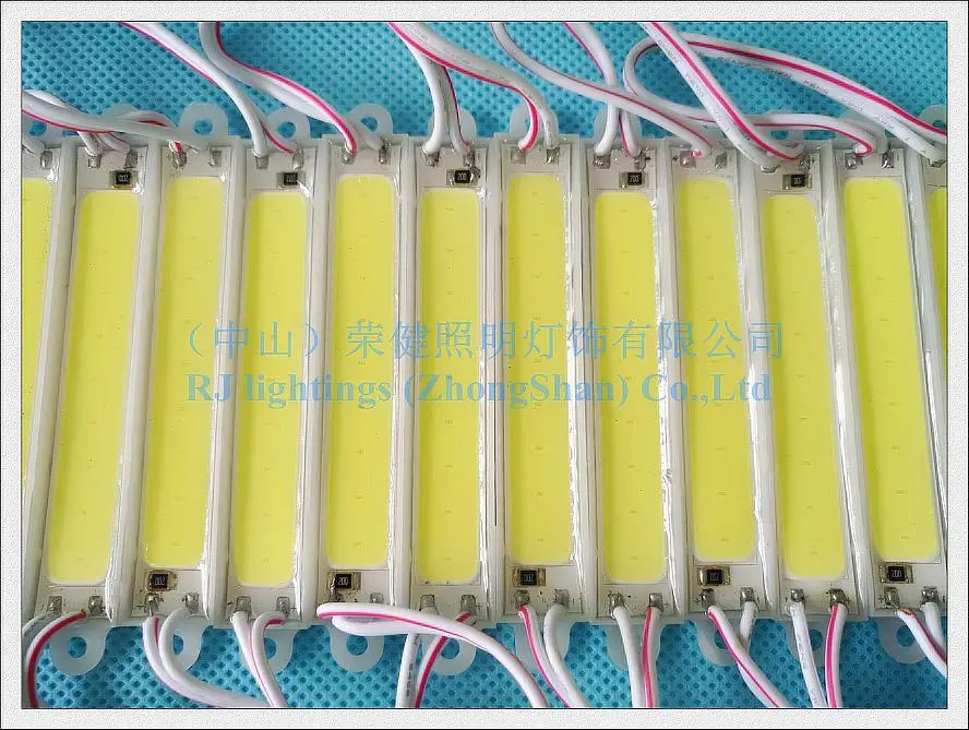 COB Светодиодный модуль эпоксидная смола Водонепроницаемый DC12V 2 W 220lm COB IP65 CE по ограничению на использование опасных материалов в производстве 75 мм(Д)* 14 мм(Ш)* 4 мм(H