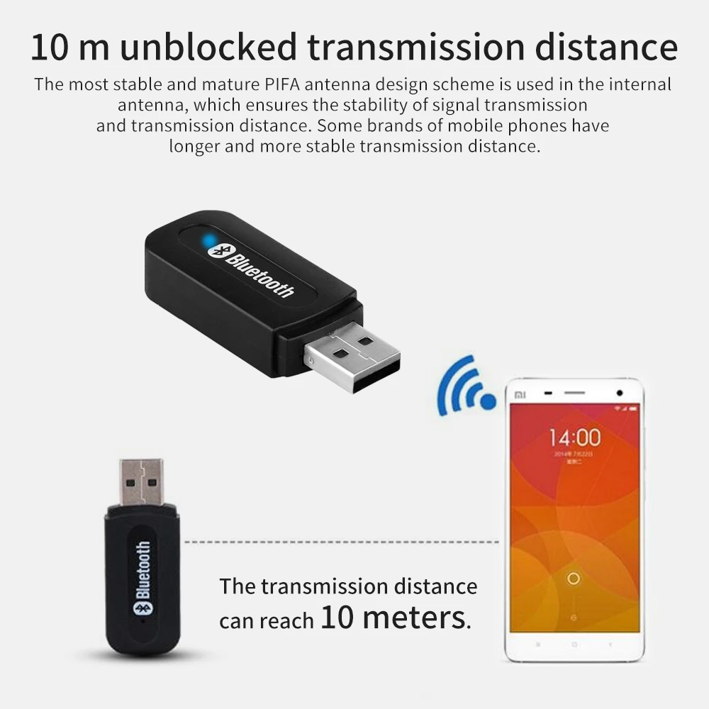 Bluetooth 2 1 приемник ключ стерео Музыка Аудио 3 5 мм разъем беспроводной USB адаптер для