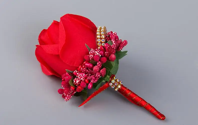 1 шт. корсаж цвета слоновой кости для жениха или шафера|men corsage|red corsagecorsage for wedding |