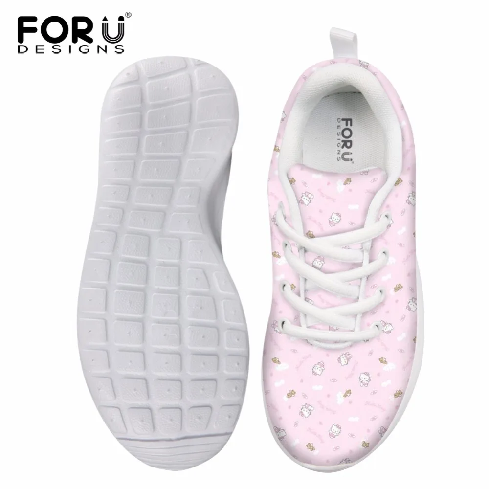 FORUDESIGNS/Осенняя спортивная обувь с милыми кошками для детей кроссовки мальчиков