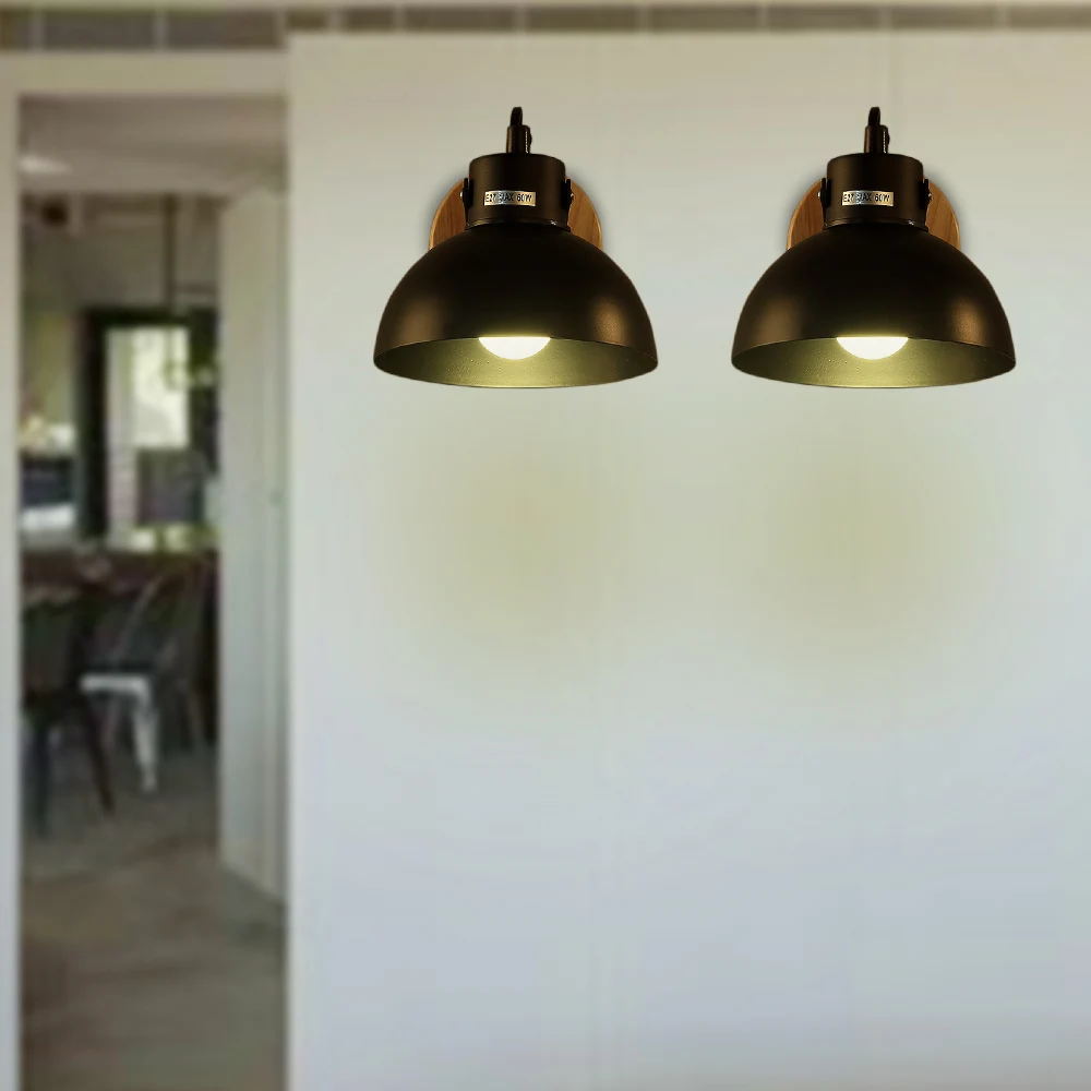 Простой скандинавский американский кантри железный и деревянный настенный