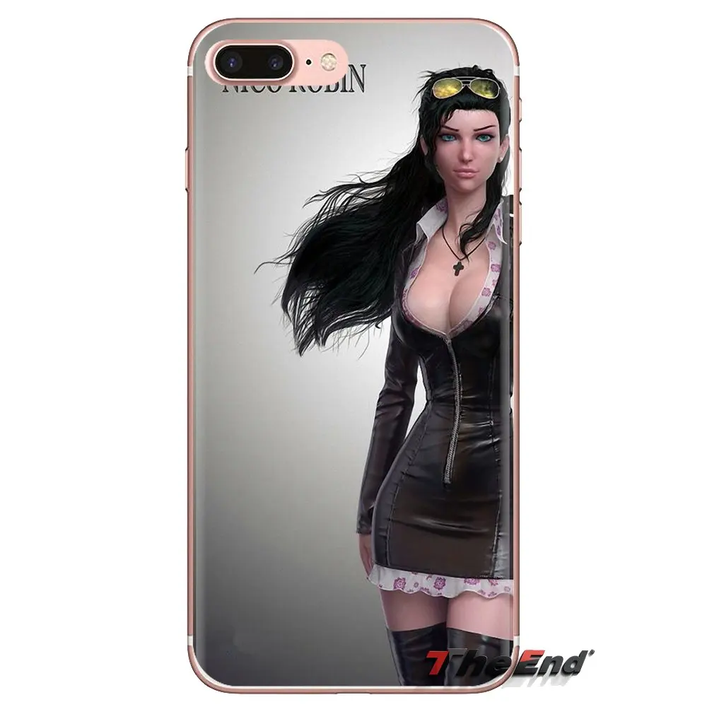 Аниме One Piece Nico Robin сексуальные ТПУ прозрачные чехлы для Samsung Galaxy J1 J2 J3 J4 J5 J6 J7 J8 Plus 2018