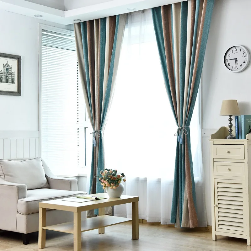 

European style Color Curtains for Living Room Blackout Bars Jacquard Bedroom Tulle Curtains Sets in the Nursery Drapery S203&C