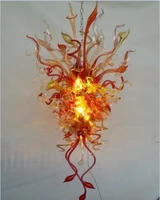 cheap modern tulip color hand blown chandelier lighting