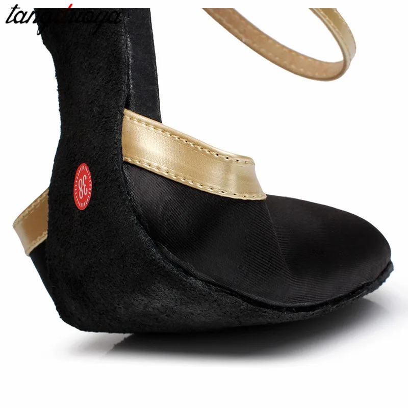 

Ballroom Women Latin Salsa Dance Shoes Silver Sequin Ladies Tango Salsa Dancing Shoes High Heels 5/7cm Professional Dance Shoes