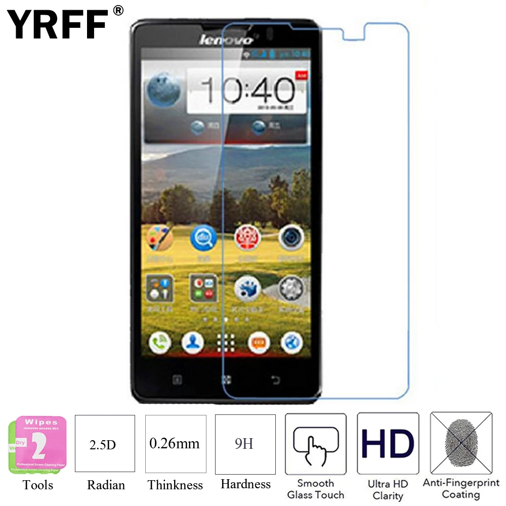 Высококачественное закаленное стекло 10 шт. защитная пленка для экрана Lenovo Vibe P2