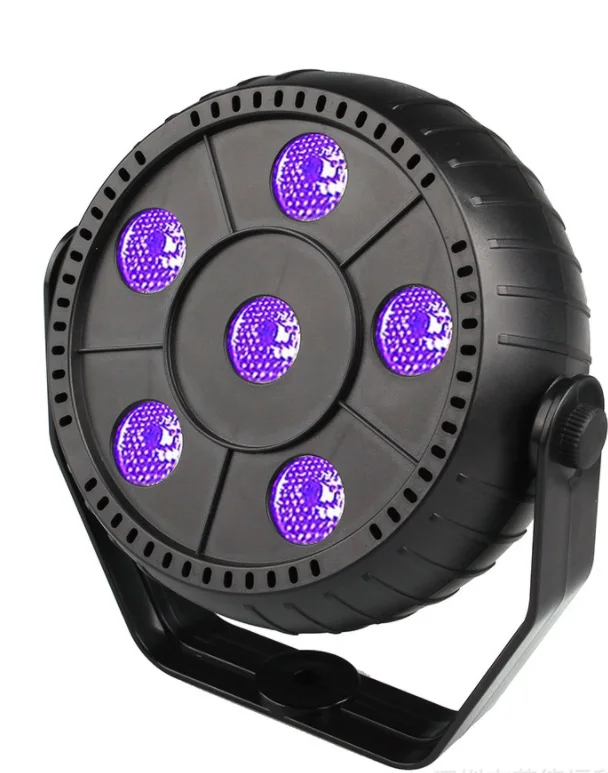 

Mini 6pcsx1W uv led par light for home party plastic wash disco stage lighting dmx512 control