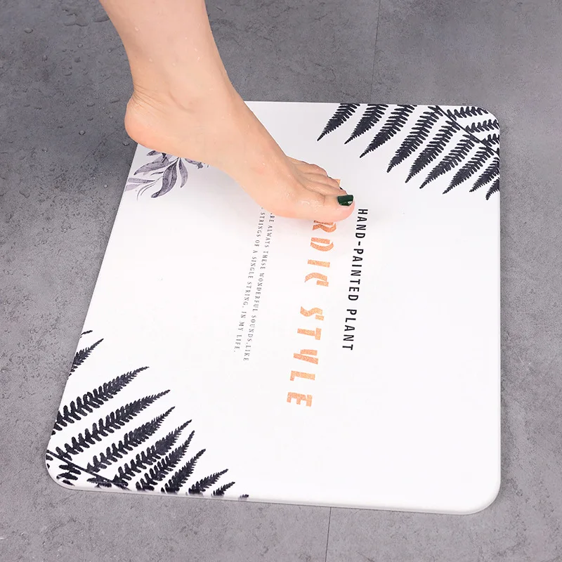 Натуральный диатомит коврик для ванной комнаты 99% мгновенное поглощение воды