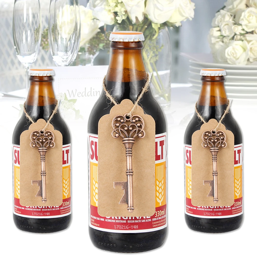 50 шт. металлический ключ открывалка для пивных бутылок брелок вина Свадебная