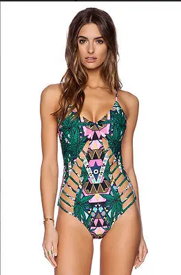 Новое поступление 2016 Цельный купальник женские винтажные купальные костюмы