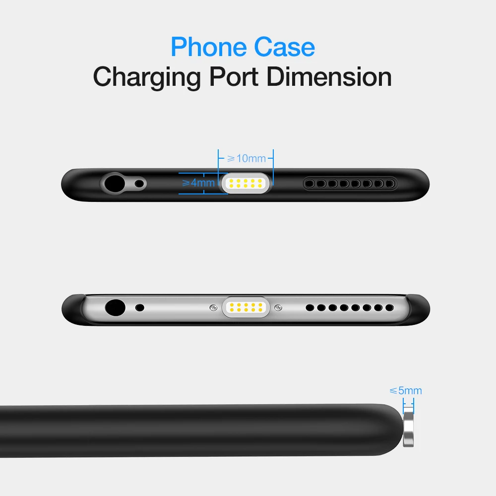 Магнитный USB кабель для IPhone 8 7 Plus зарядный Магнит Micro Type C Xiaomi Huawei Android | Мобильные