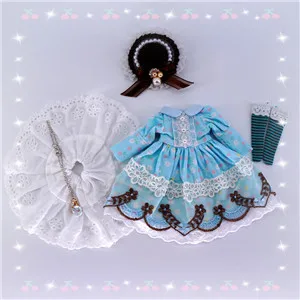 dress 2 Прекрасный Blyth, платье куклы для детей наряд Одежда для кукол(Fit blyth, озон, BJD, pullip, лат, ob, Dal, JerryB, 1/6 кукла - Цвет: dress 2