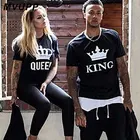 Женская летняя парная рубашка MVUPP, Повседневная футболка для влюбленных, Хлопковая женская одежда с принтом, повседневная одежда королевского размера, 2019