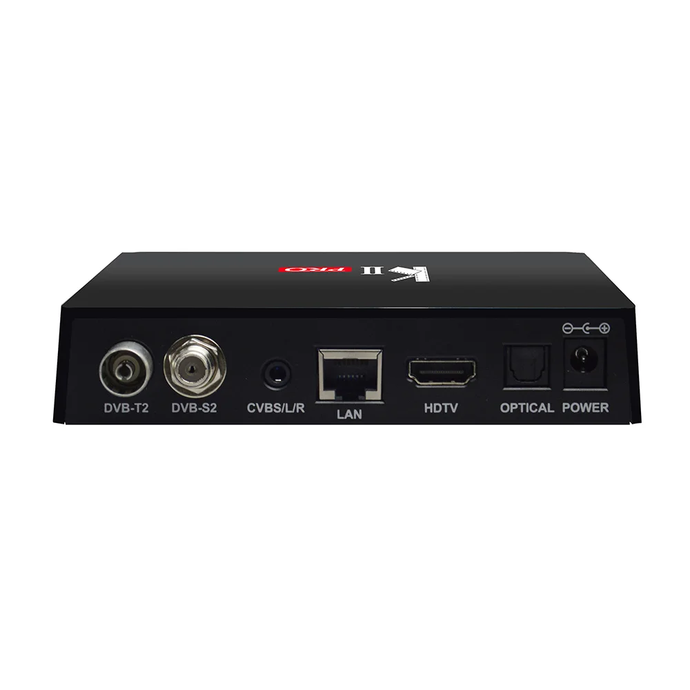 MECOOL Кии PRO Декодер каналов кабельного телевидения Amlogic S905D Quad-Core 64bit Android ТВ контейнер под элемент питания 2 ГБ+ 16 Гб DVB-S2 DVB-T2 DVB-C декодер 4K 2,4G/5G Wi-Fi