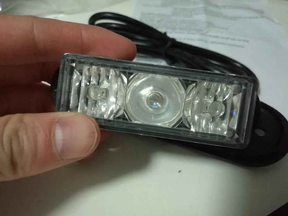 10x грузового автомобиля 12v 24v 3W высокая мощность 3 светодиодный Водонепроницаемый