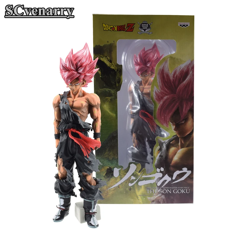 34 см Big Dragon Ball Z Супер из мультфильма MSP супер сайян сын Гоку черный Вегета ПВХ