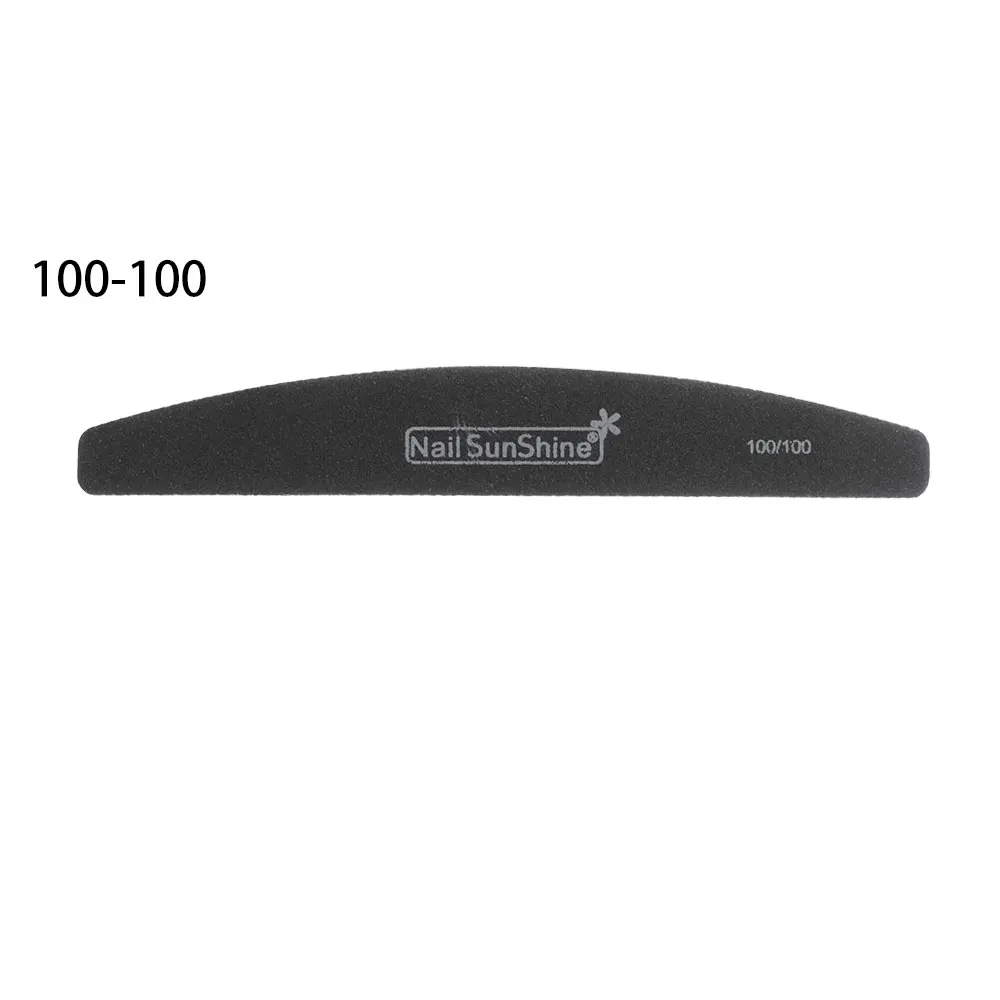 03--100-100-1PC 1 шт. 100/180/240 Пилочки для ногтей шлифовальный буфер Двусторонняя Маникюр Педикюр аксессуары для профессионального ухода за ногтями Красота инструменты - Цвет: 03--100-100-1PC