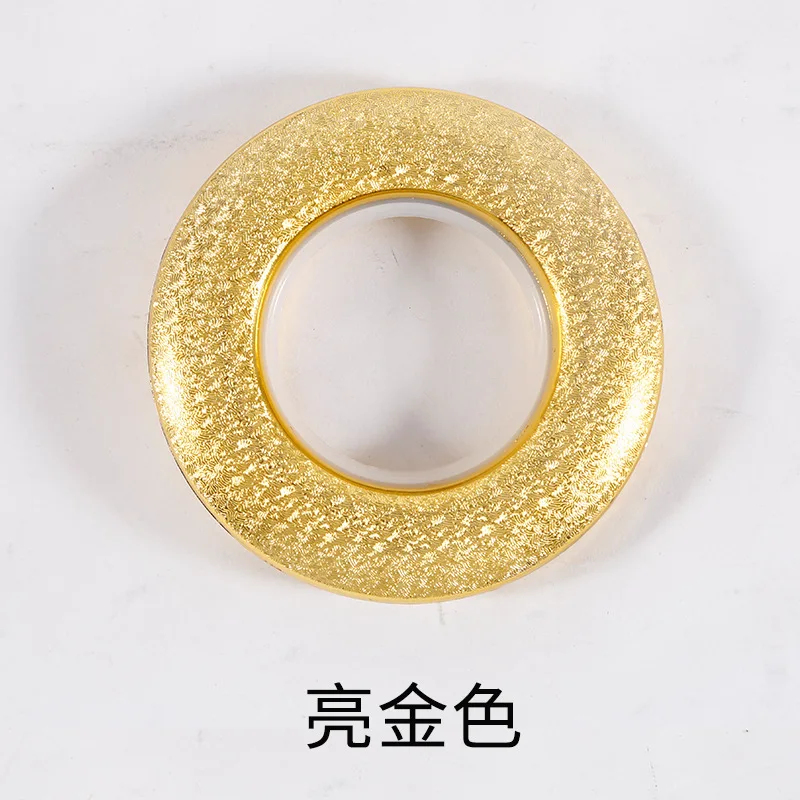 Bright gold 20/40/80 шт./лот высокое качество украшение дома Шторы аксессуары пятнадцать Цвета Пластик кольца проушины для люверсы для штор Топ - Цвет: Bright gold