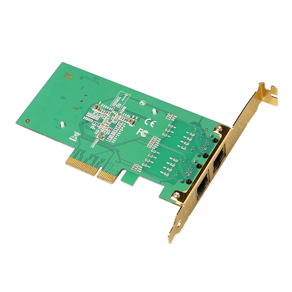 I350 T2 сетевая карта PCI E 2 порта гигабитный Ethernet сервер Nic оригинальный чип