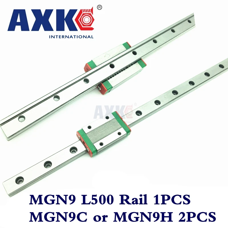 Настоящая линейная направляющая AXK детали маршрутизатора 1 шт. ширина 9 мм 500 Mgn9 + 2