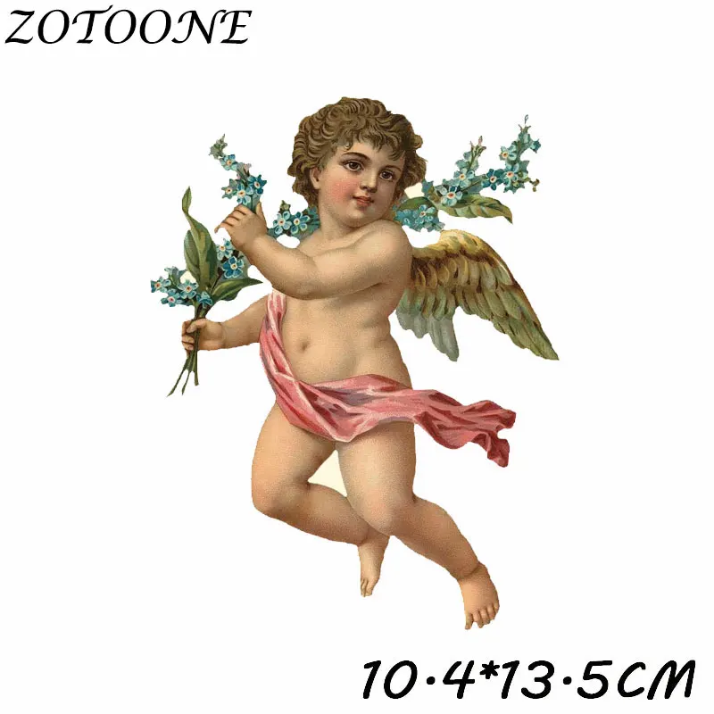 ZOTOONE милые нашивки с ангелом, нашивки с утюгом для одежды, детская одежда, сделай сам, украшения для одежды, железные нашивки с инопланетянами, E - Цвет: 55