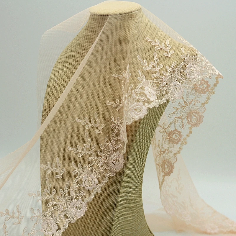 

Изысканная вышитая кружевная отделка MLAEY 2y/Лот, кружевная ткань, качественная кружевная лента, аксессуары для рукоделия и шитья одежды