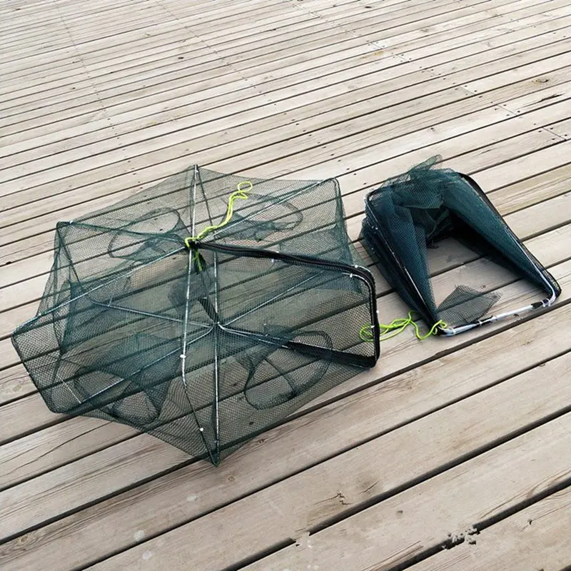 Портативная Складная рыболовная клетка ловушка для крабов кастинга приманка