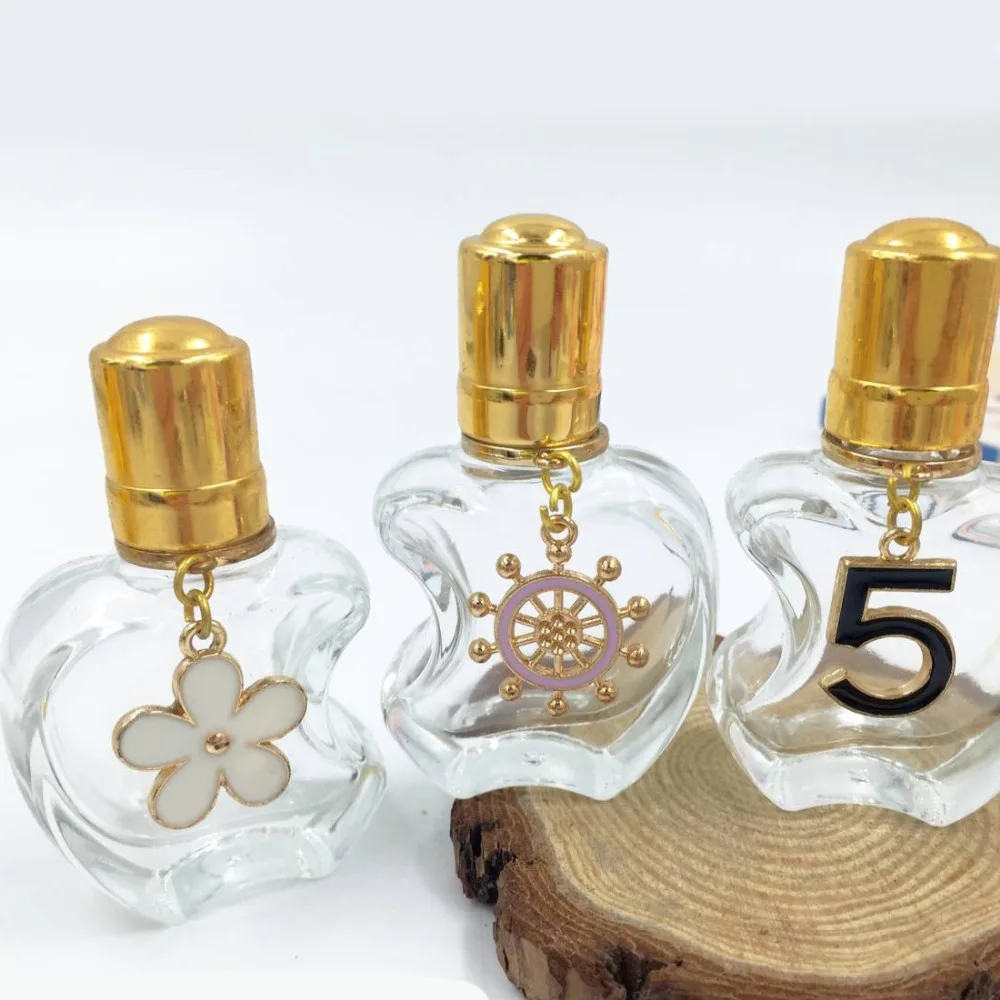 12 мл стеклянный ролик для духов в форме яблока с подвеской декоративные флаконы