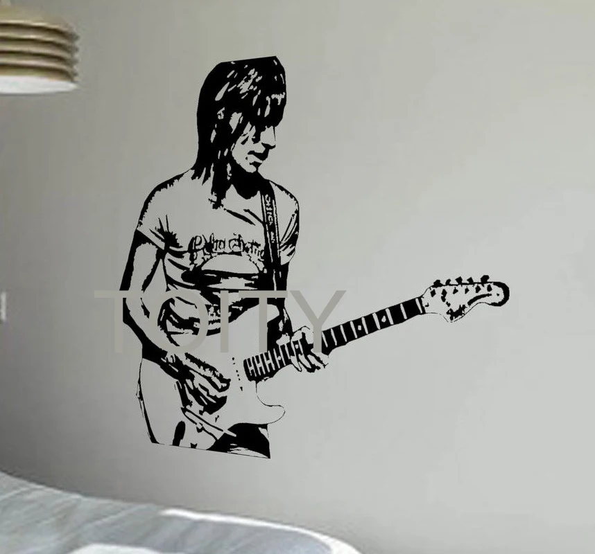 Jeff Beck Настенная Наклейка английский рок гитарист виниловая наклейка музыкальное
