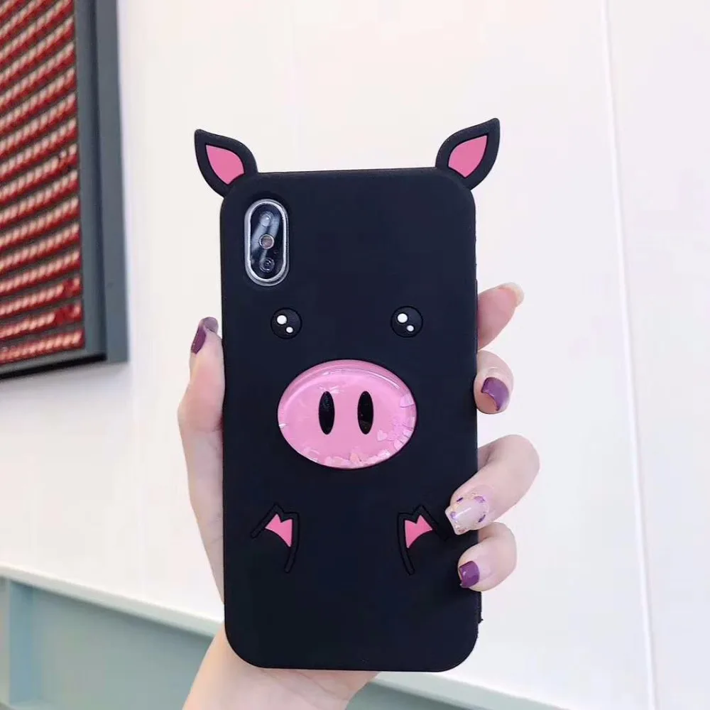 Quicksand Little Pig для iPhone 6 6s 6plus plus 7 8 чехол X xs xr xsmax задняя крышка |
