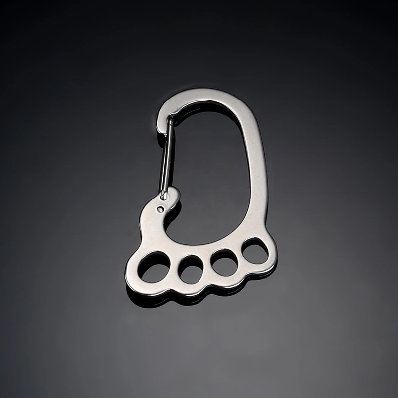 Новый маленький узор в форме ноги брелок для ключей подвесной крючок портативный