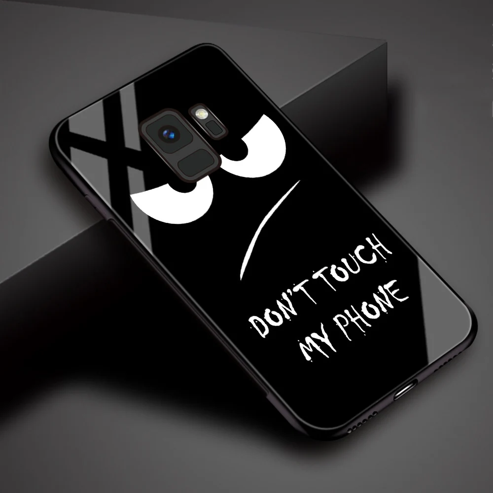Чехол для Samsung Galaxy S22 не прикасайтесь к моему телефону стеклянный чехол Note 9 10 20 s10