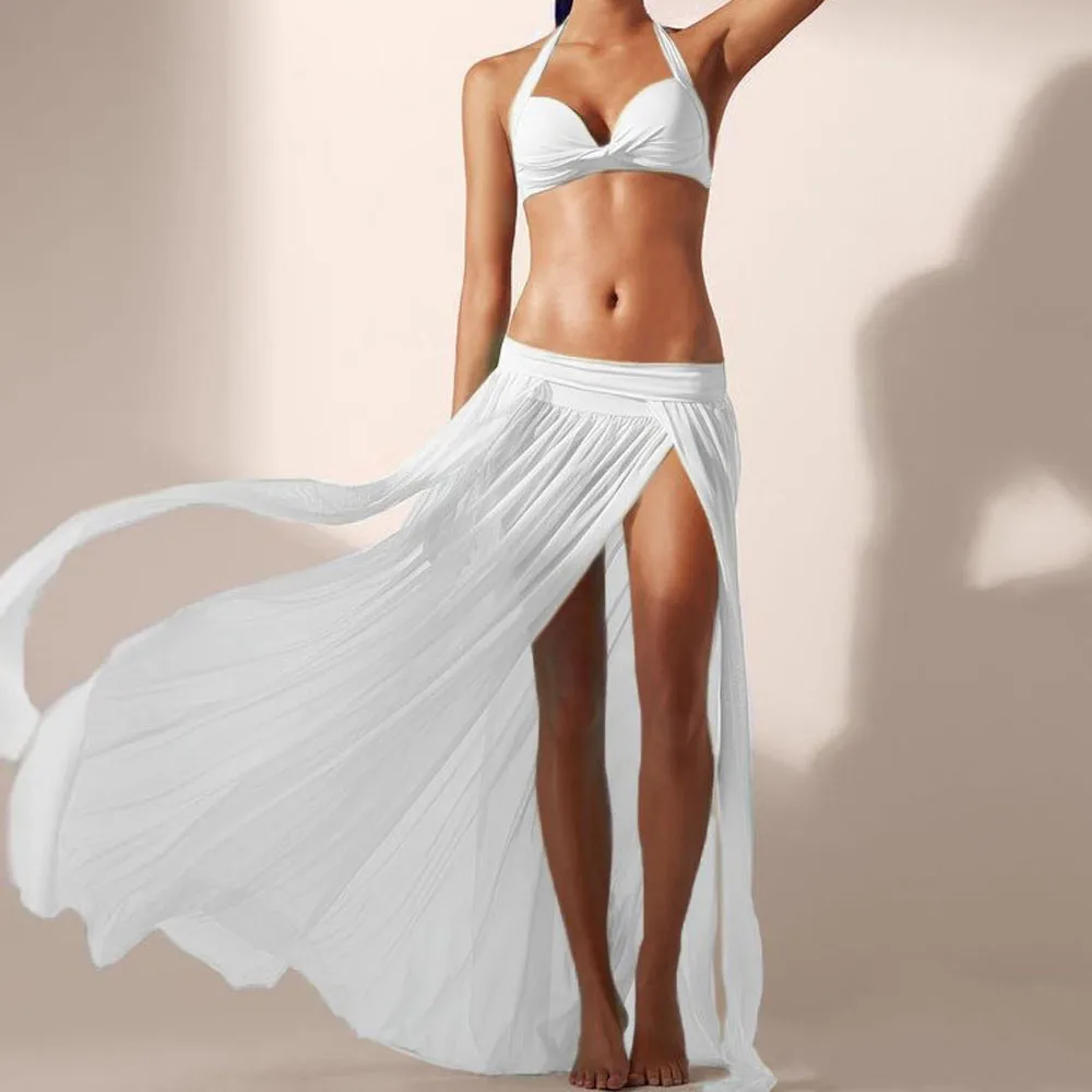 Женская летняя юбка модная пикантная макси для вечеринки Длинная пляжная