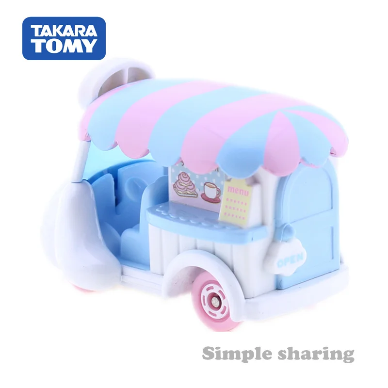 Takara Tomy Dream TOMICA Sanrio No. 147 Cinnamoroll Собака с большим ухом двигатели автомобиля литая