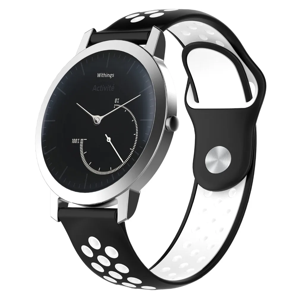 18/20 мм силиконовый ремешок для наручных часов браслет Nokia witing Steel HR 36/40 Smartwatch