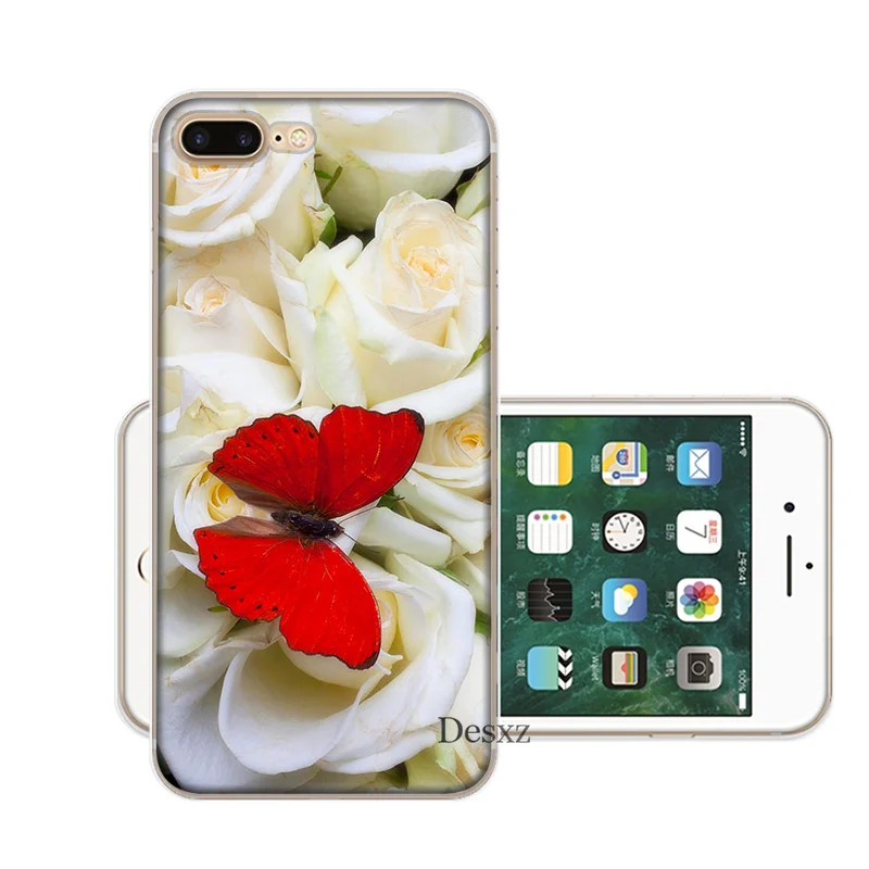 Чехол для телефона Mariposa En Rosas Flor Apple Iphone 6 7 8 6S Plus X XS Max XR 5 SE 5S|Чехлы-накладки| |