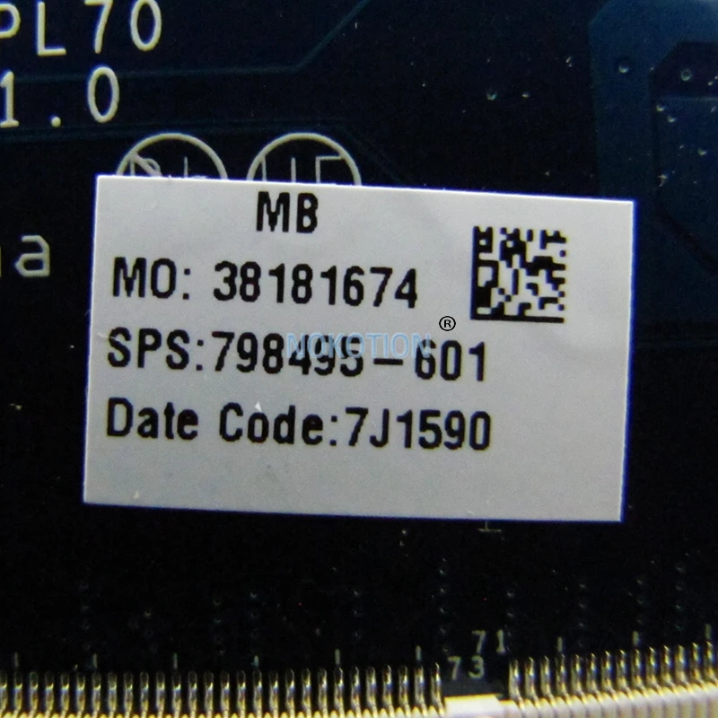 NOKOTION 798495 601 001 501 для ноутбука HP Probook 450 G2 mothebroard ZPL40 ZPL50 ZPL70 LA B181P i5 5200U|Материнские
