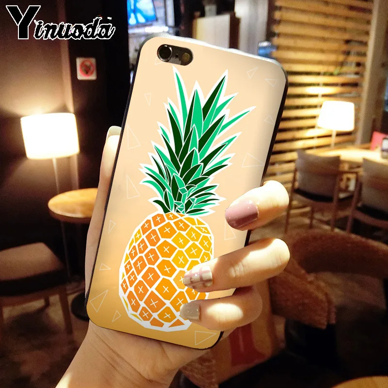 Yinuoda Летний милый мягкий чехол для телефона с золотым ананасом iPhone X XS MAX 6 6s 7 7plus 8