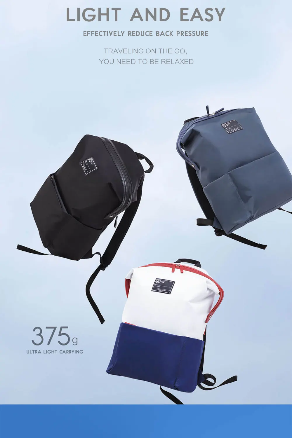 Xiaomi 90 Fun lection 13,3 дюймов рюкзак для ноутбука 75D нейлон водонепроницаемый досуг сумка на плечо для большой емкости рюкзак для путешествий