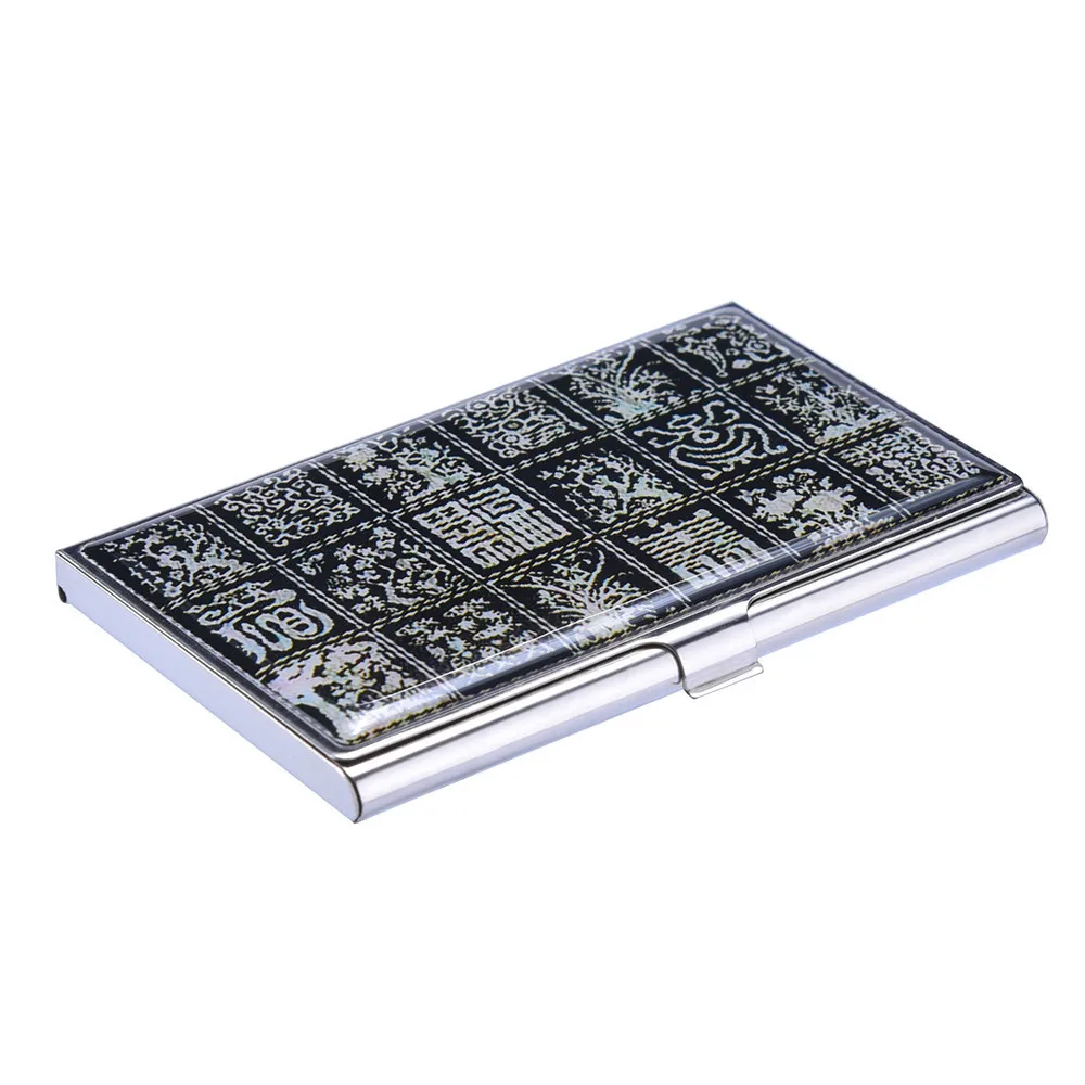 Чехол для карт из нержавеющей стали металлический держатель портативный кошелек