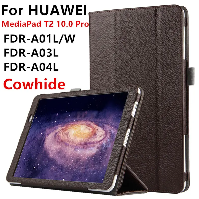 Чехол из воловьей кожи для Huawei MediaPad T2 10 Pro 1 умный чехол натуральной защитный Mediapad