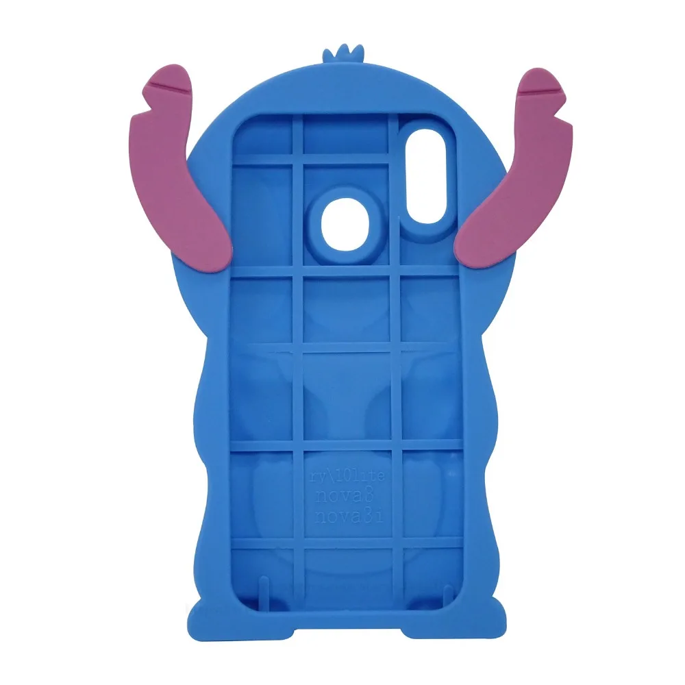 Модный 3D мультфильм синий эластичный, мягкий, силиконовый чехол для телефона huawei Honor 10 Lite чехол 6,2" для Fundas huawei P Smart