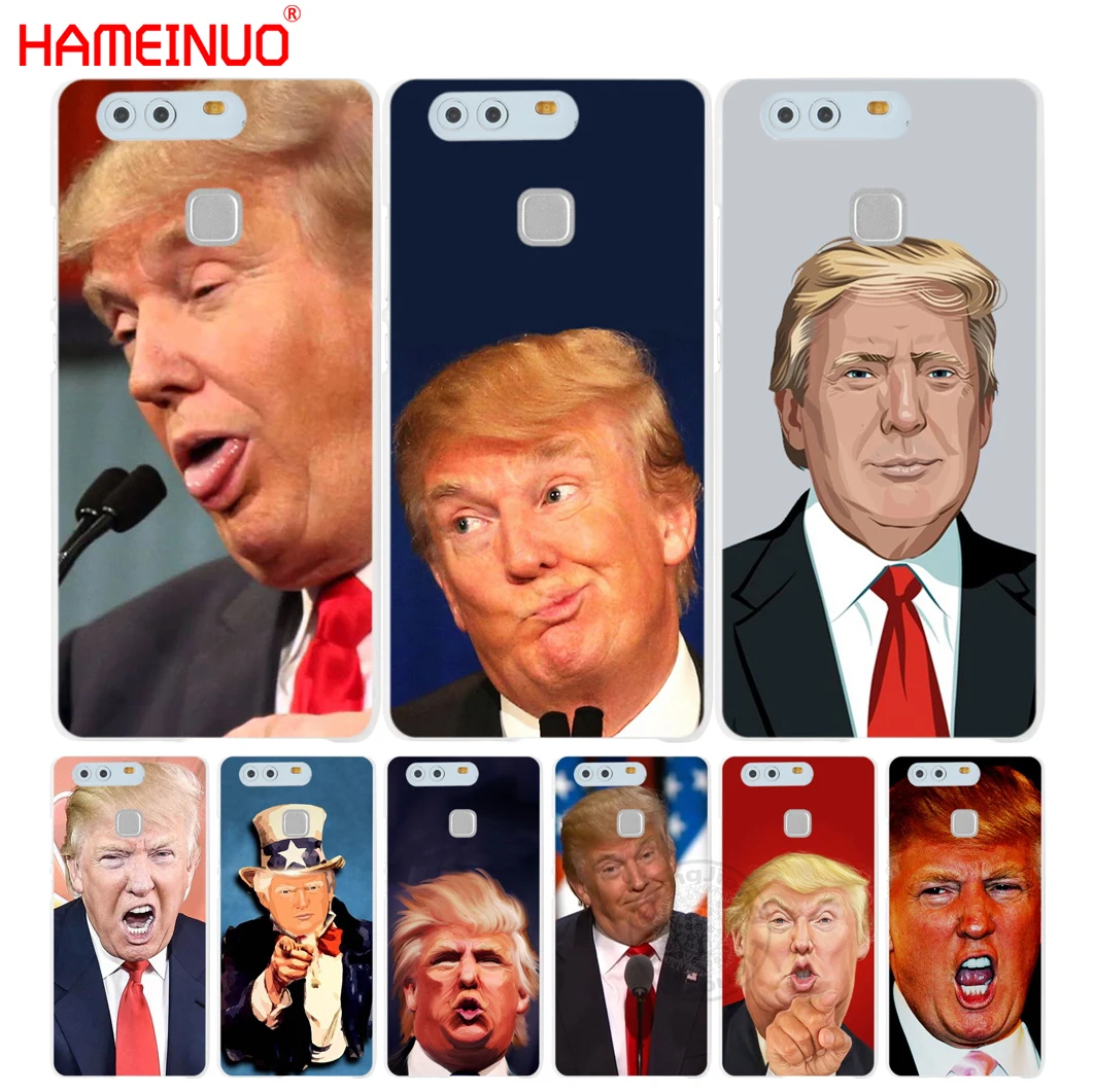 HAMEINUO Дональд Трамп глупая крышка чехол для телефона huawei Ascend P7 P8 P9 lite plus G8 G7 honor 5C